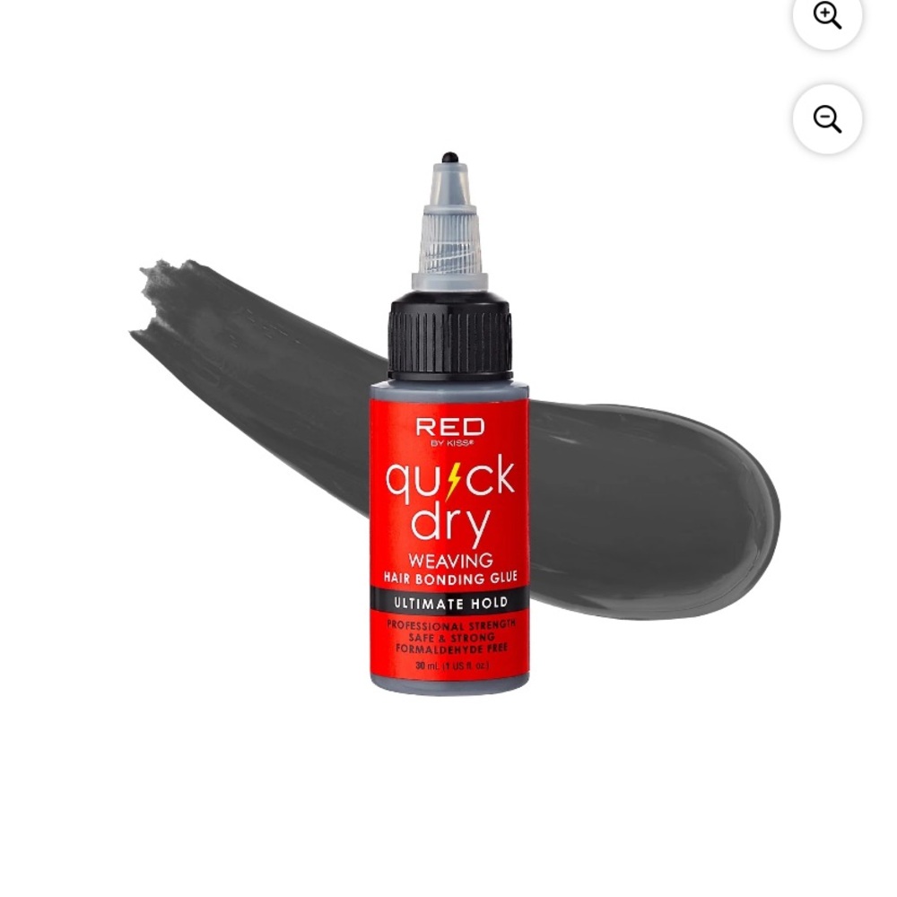 RED Quick Dry Weaving Hair Bonding Glue - Black